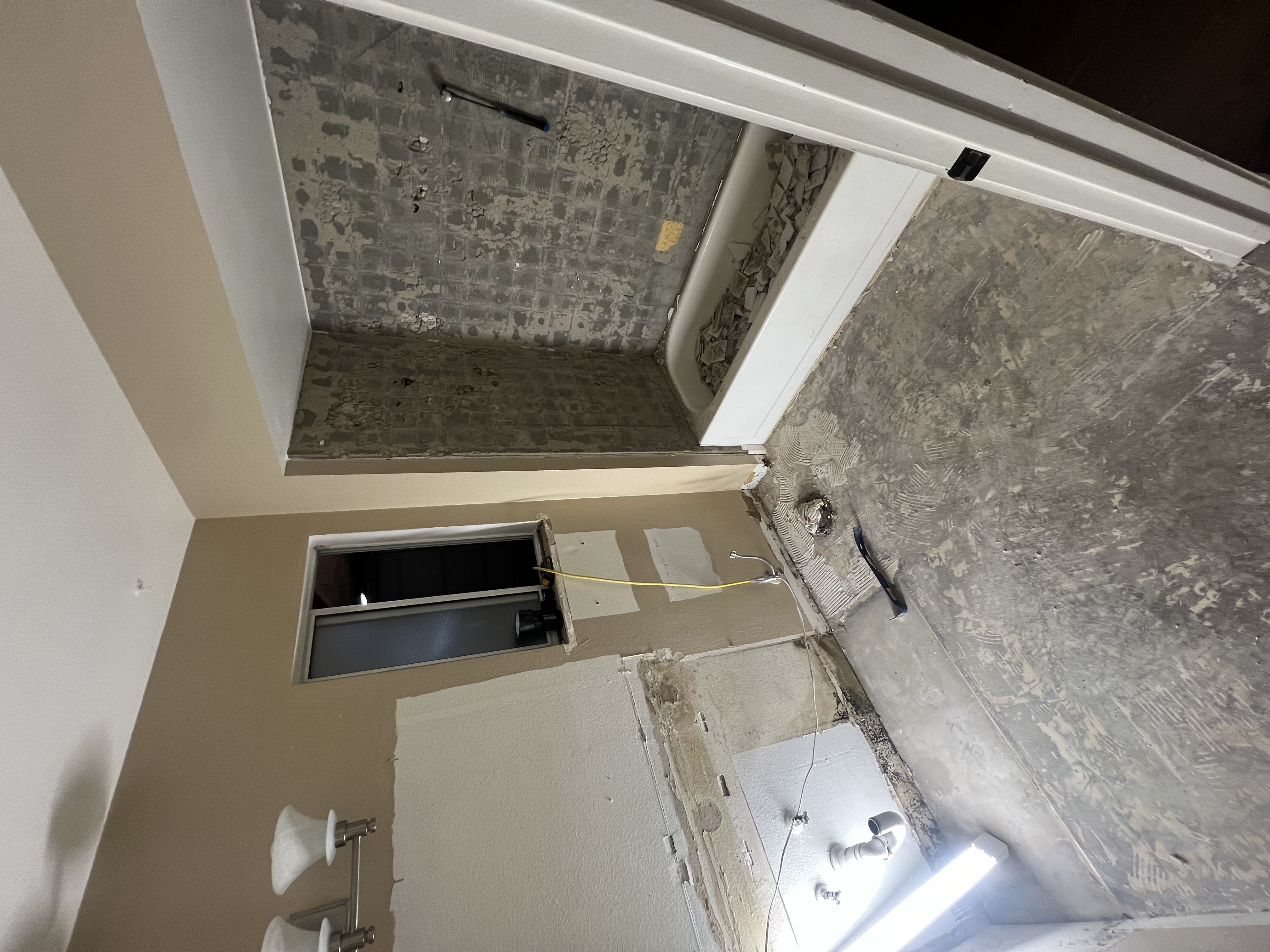 Before — Full Bathroom Tile Remodel